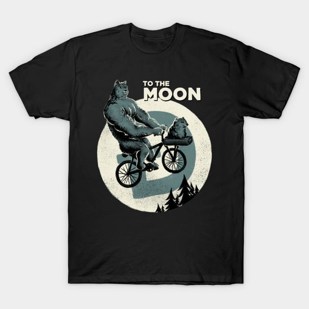 Dogecoin - To The Moon | Funny shiba inu doge flying to the moon T-Shirt by anycolordesigns